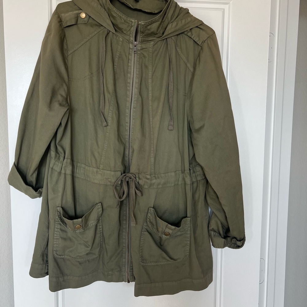 Torrid Olive Utility Jacket